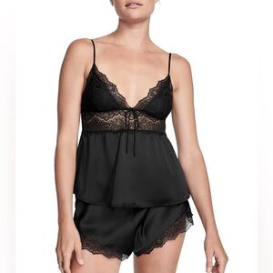 Victoria’s Secret Black Lace Trim Women's Sleep Shorts
